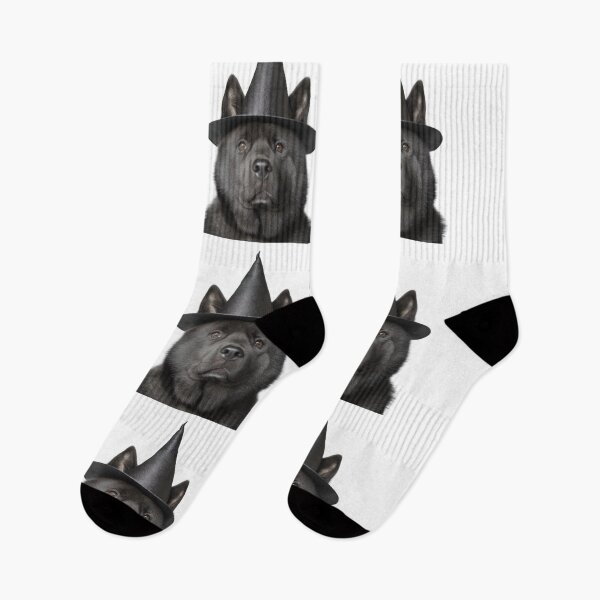 Item preview, Akita Dog Wearing Halloween Witch Hat designed and sold by LazyOwlStore.