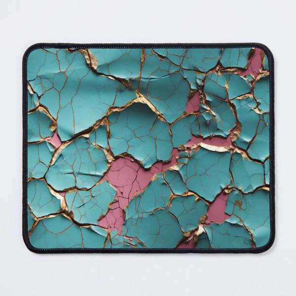 Item preview, Cracked Teal, Gold, and Pink Texture designed and sold by StyleTee11.
