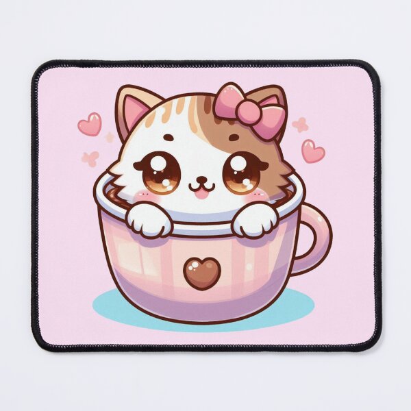 Item preview, kawaii coffee kitty designed and sold by bubacf.