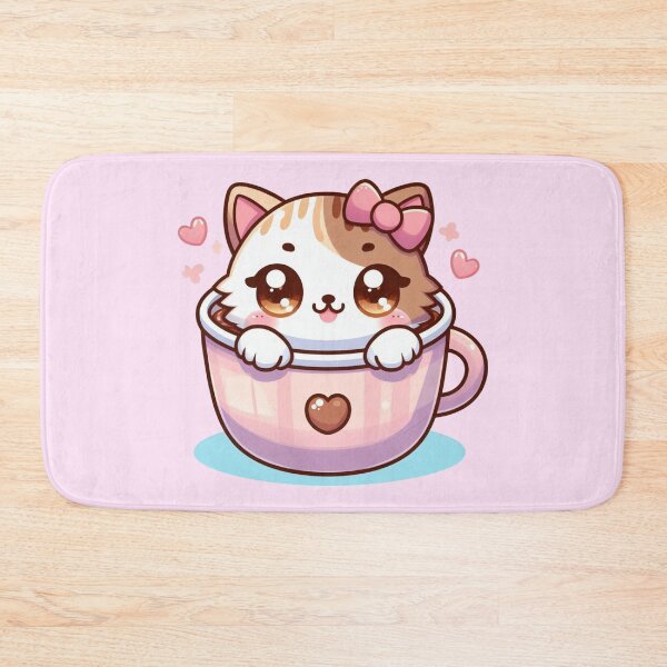 Item preview, kawaii coffee kitty designed and sold by bubacf.