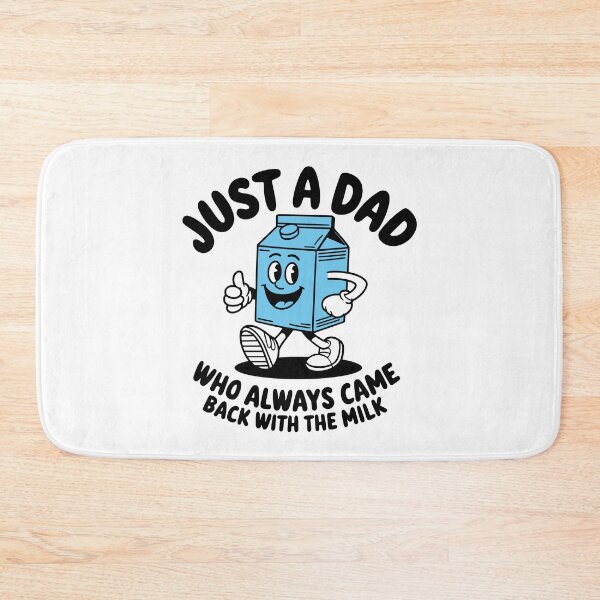 Item preview, Minimalistic Design JUST A DAD, Who Always Came Back With Milk designed and sold by TipTop GFX.