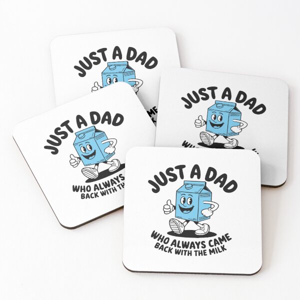 Item preview, Minimalistic Design JUST A DAD, Who Always Came Back With Milk designed and sold by TipTop GFX.