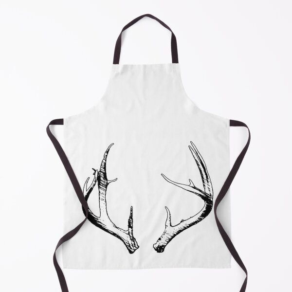 Item preview, Black and white sketch of deer antlers designed and sold by Szkicerka.