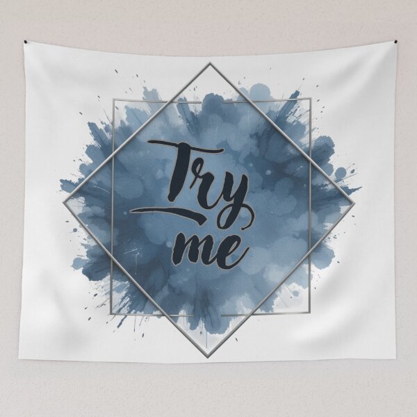 Item preview, Challenge Mindset Wall Art | Try Me Quote | Professional Confidence Gift designed and sold by TextMuse.