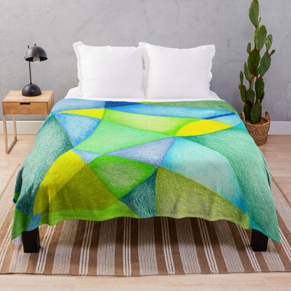 Item preview, blue green abstract designed and sold by Tereza Pilar Art.