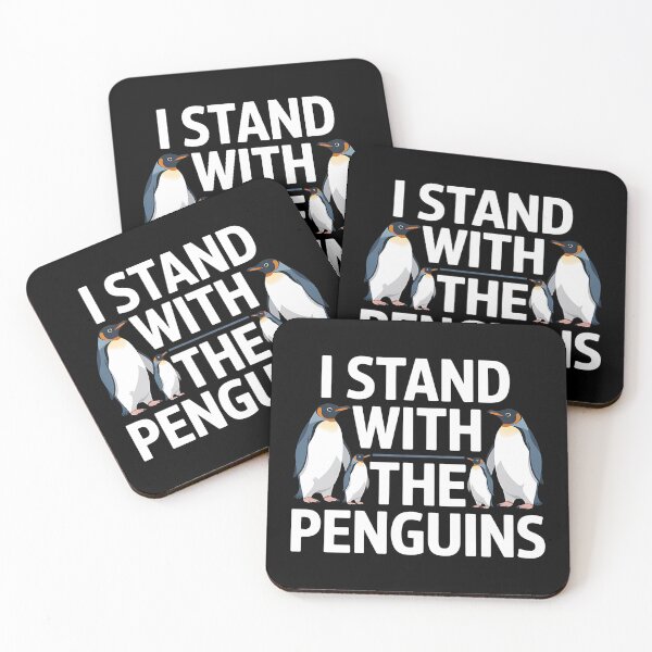 Item preview, I Stand With The Penguins T-Shirt - Perfect gift for eco-activists, penguin lovers, and anyone who wants to wear their protest with humor and style. designed and sold by ZyziowskyArt.