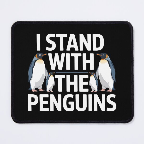 Item preview, I Stand With The Penguins T-Shirt - Perfect gift for eco-activists, penguin lovers, and anyone who wants to wear their protest with humor and style. designed and sold by ZyziowskyArt.