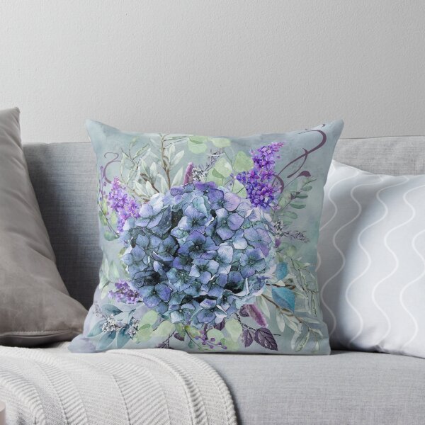 Item preview, Hydrangea Arrangement in Watercolor designed and sold by J Marielle Designs.