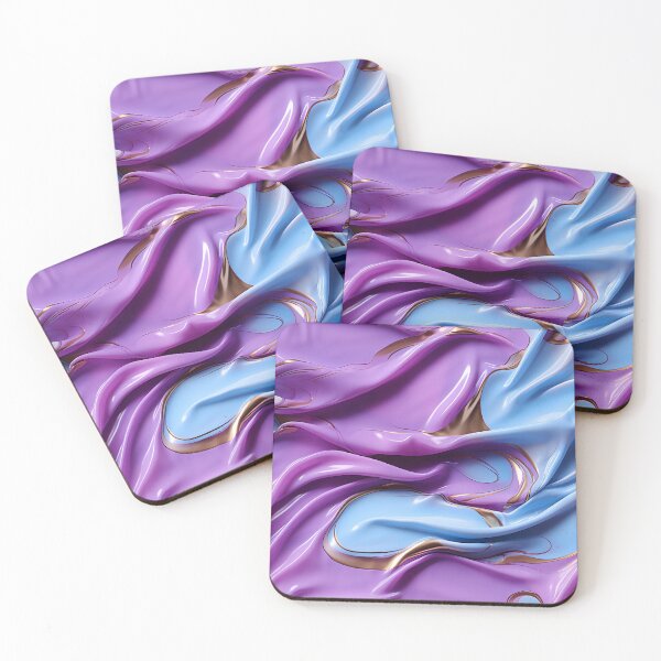 Item preview, Abstract Purple, Blue, and Gold Waves designed and sold by StyleTee11.