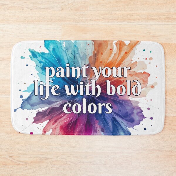 Item preview, Creative Living Wall Art | Paint Your Life Quote | Colorful Inspiration Gift designed and sold by TextMuse.