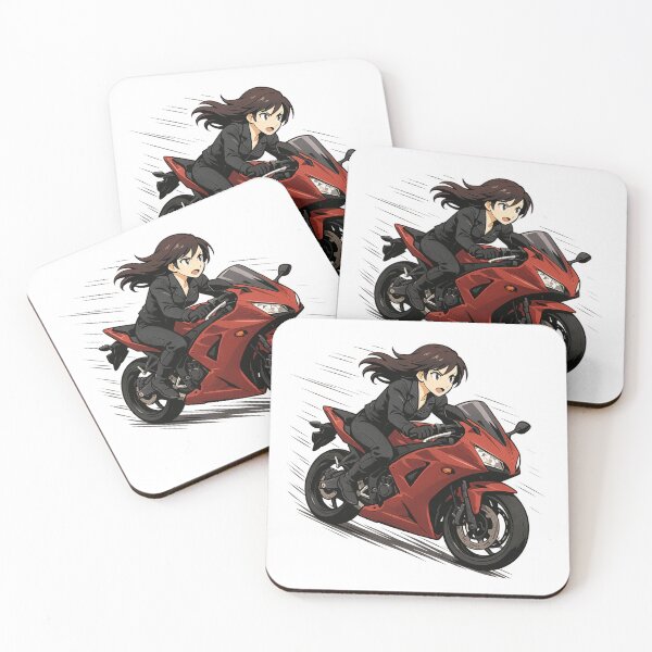 Item preview, Anime Motorcycle Girl, Woman on the motorcycle, Moto passion designed and sold by Cr320.