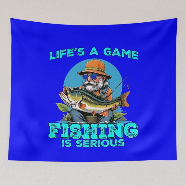Item preview, Funny Fishing Fanatic Fishermen Life’s A Game Fishing Is Serious designed and sold by fantasticdesign.