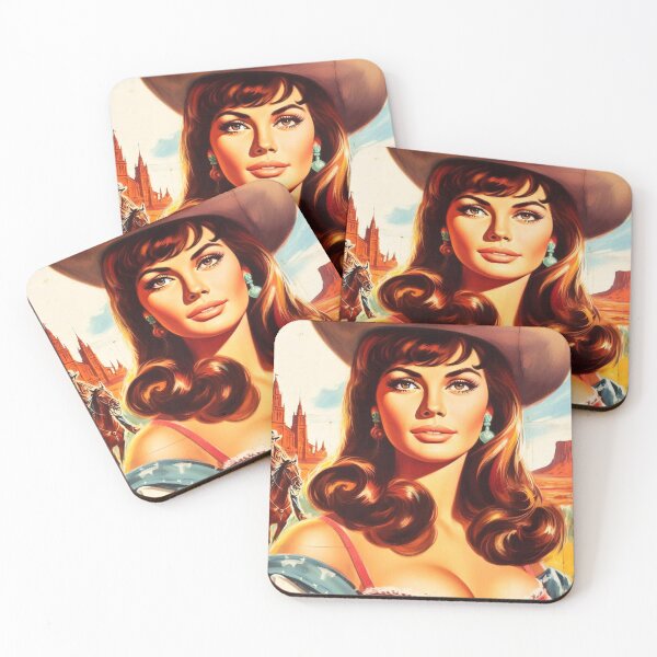 Item preview, Retro Western Girl designed and sold by PulpVintage.
