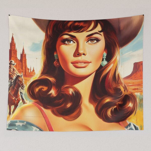 Item preview, Retro Western Girl designed and sold by PulpVintage.