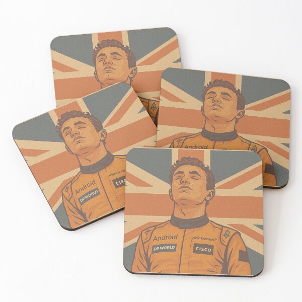 Item preview, Lando Norris - Inspired F1 Print – Retro Racing Decor - British Flag designed and sold by FOTGDesigns.