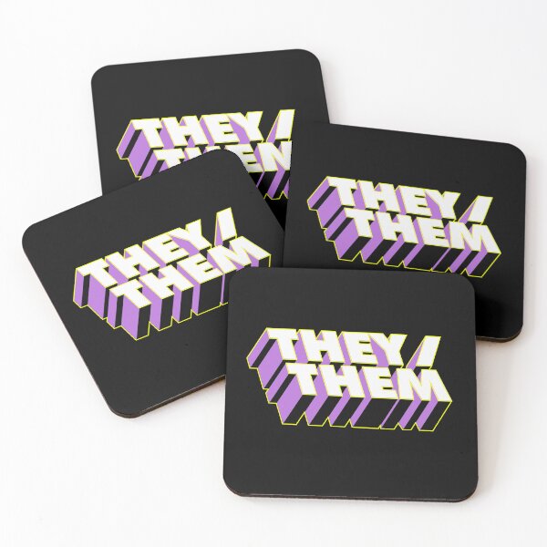 Item preview, They / them (pronouns) designed and sold by remerasnerdas.