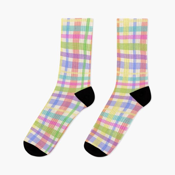 Item preview, Linen Textured Plaid - Colorful Pastels designed and sold by QuestingPixel.