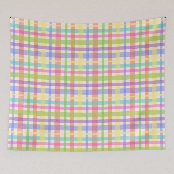 Item preview, Linen Textured Plaid - Colorful Pastels designed and sold by QuestingPixel.
