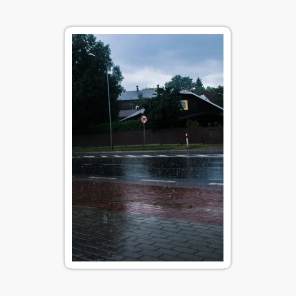 Item preview, Rainy Afternoon in the Quiet Suburbs designed and sold by tonieja113.