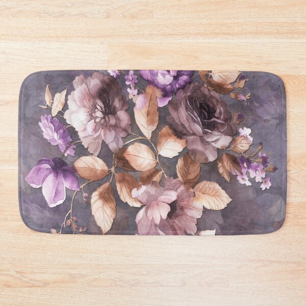Item preview, Vintage Mauve Wall Flowers designed and sold by J Marielle Designs.