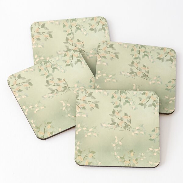 Item preview, Sage Green Watercolor Woodland Leaves designed and sold by J Marielle Designs.