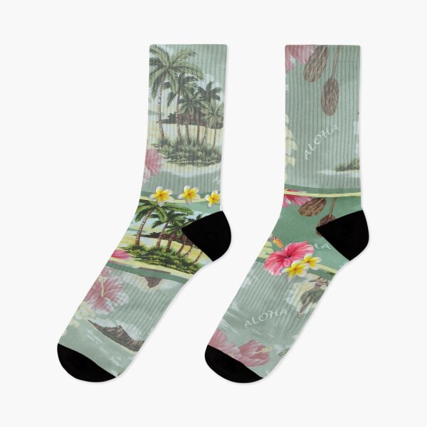 Item preview, Retro Pink Hibiscus Hawaiian Print designed and sold by J Marielle Designs.