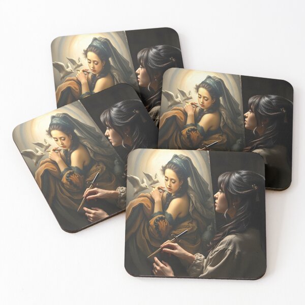 Item preview, Self-portrait completed à la Rembrandt designed and sold by laurencecrea.