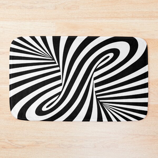 Item preview, Mesmerizing Black and White Vortex - Abstract Optical Illusion Art designed and sold by DaisyHouse.