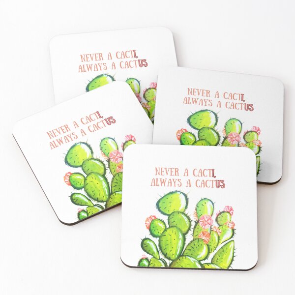 Item preview, Never Cacti, Always Cactus designed and sold by MyBottomShelf.