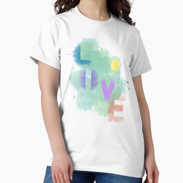 Item preview, L O V E – Gentle Watercolor Expression designed and sold by Inktypolis.