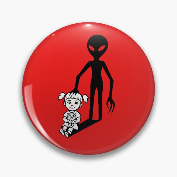 Item preview, Dark Shadow – Girl & Creepy Alien Silhouette Design designed and sold by MadMarkerDesign.