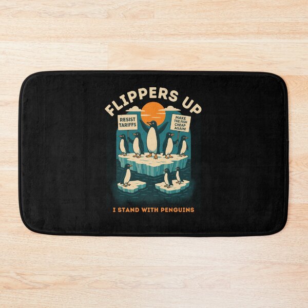 Item preview, Vintage Flippers Up I Stand With Penguins Design designed and sold by Run to Creations.