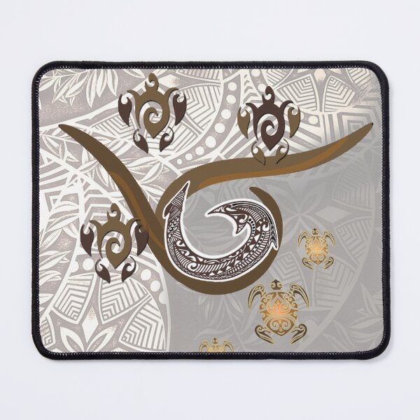 Item preview, Tonal Fish Hook Hawaiian Tapa designed and sold by J Marielle Designs.