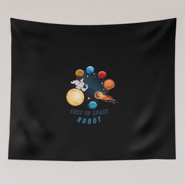 Item preview, Quirky Robot Cosmic Misadventure Art designed and sold by Zakrytos ★★★★★.