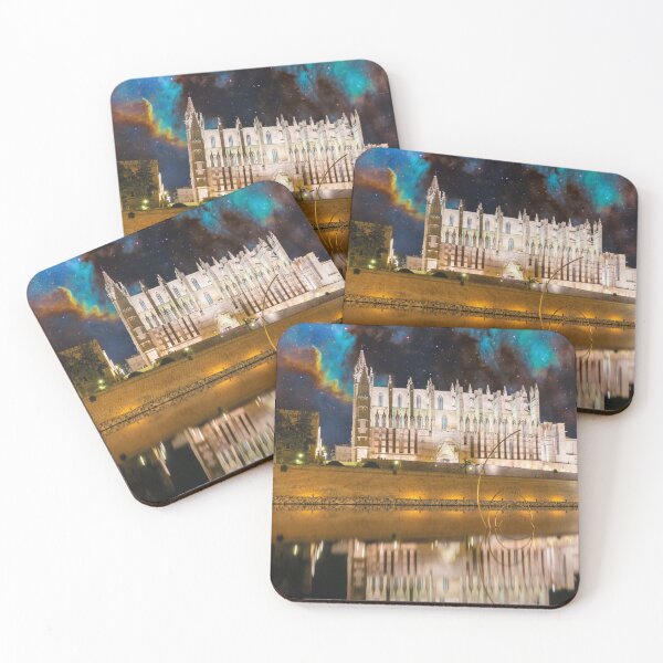Item preview, Cathedral in Mallorca at night designed and sold by Mauswohn.