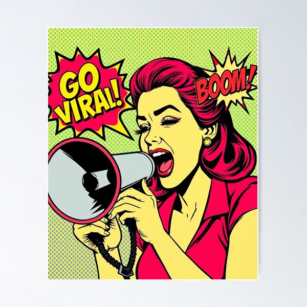 Item preview, Go viral  designed and sold by DreamPunkStudio.