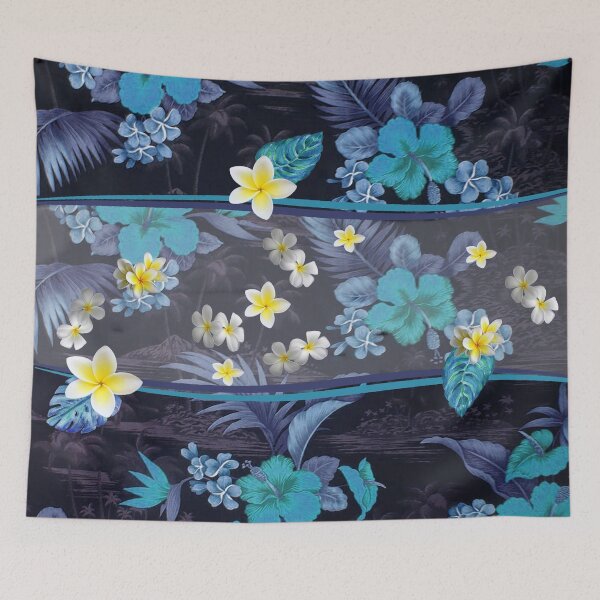 Item preview, Blue Hawaiian Hibiscus and Plumeria designed and sold by J Marielle Designs.
