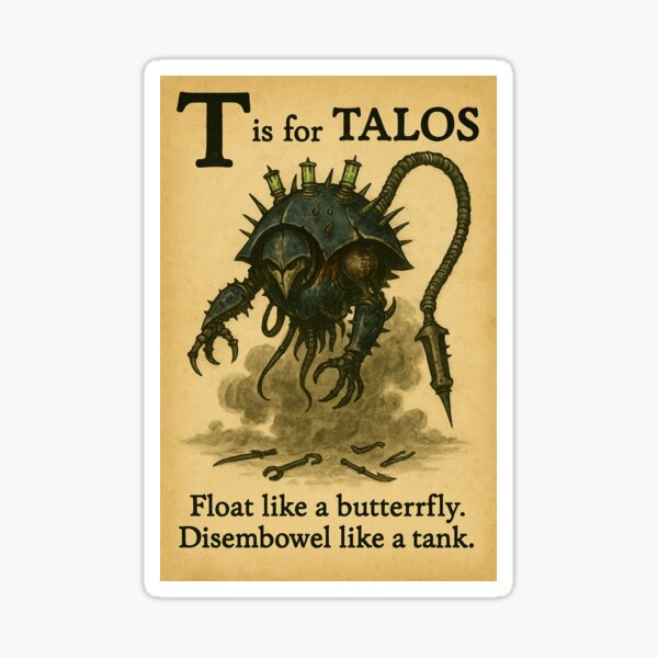 Artikel-Vorschau von Talos-Comic-Poster, designt und verkauft von Wargamerist art .