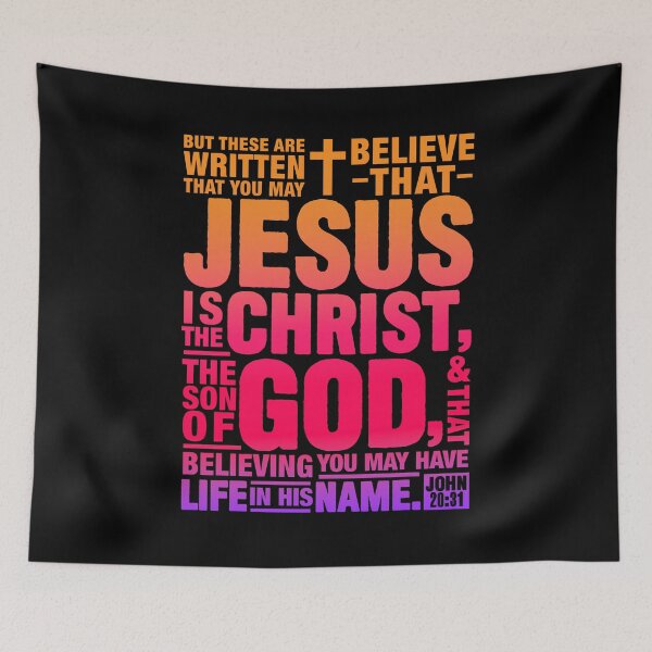Item preview, John 20:31 Jesus Is The Christ The Son Of God designed and sold by plushism.