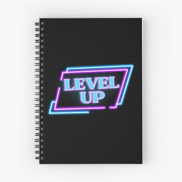 Item preview, Growth Mindset Wall Art | Level Up | Neon Gaming Office Gift designed and sold by TextMuse.