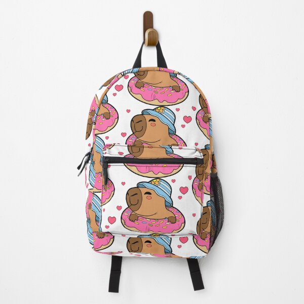 Item preview, Kawaii Capybara on a Donut with a Hat designed and sold by Polarisofficial.