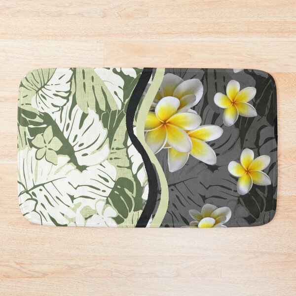 Item preview, Contemporary Hawaiian Tapa with Plumeria designed and sold by J Marielle Designs.