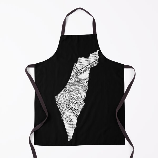 Item preview, Palestine Map Decorative Elements Pattern 2 designed and sold by BluedarkArt.