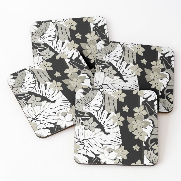 Item preview, Hawaiian Monstera Barkcloth Print designed and sold by J Marielle Designs.