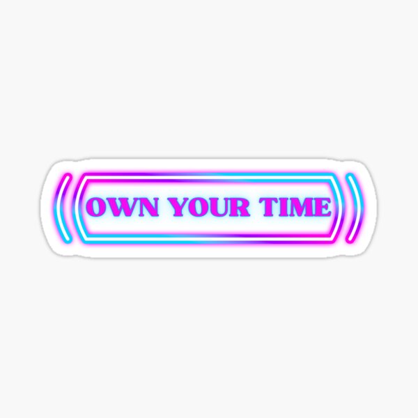 Item preview, Productivity Wall Art | Own Your Time | Neon Work-Life Balance Gift designed and sold by TextMuse.