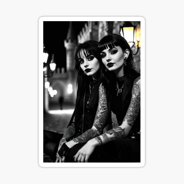 Aperçu de l'œuvre Filles vampires gothiques sombres créée et vendue par TheDarkWardrobe.