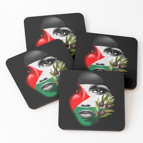 Item preview, Palestine Flag on girl's face designed and sold by BluedarkArt.