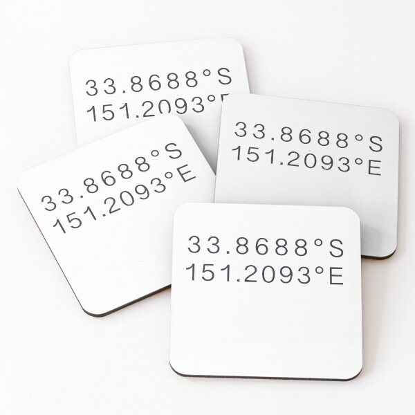 Item preview, Sydney coordinates  designed and sold by dudaoliveira.art.