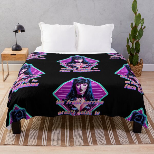 Item preview, The Fresh Horrors Babe Cursed Vaporwave Pinup designed and sold by The Devil That You Forgot.