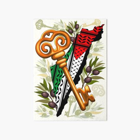Palestinian Key Symbol of the Right of Return Art Board Print